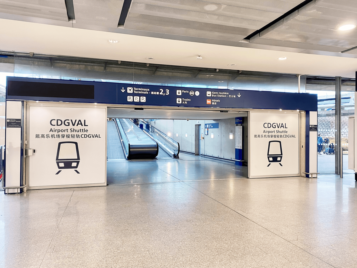 Parcours Entre Gare Rer Et Terminal Aeroport Charles De Gaulle