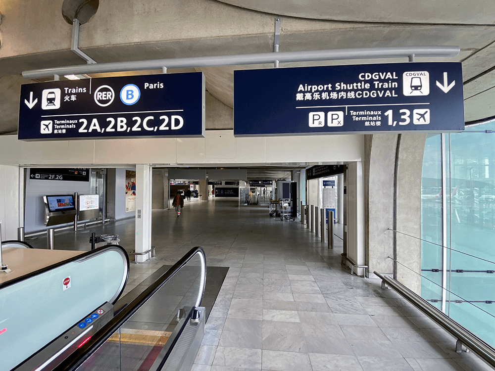 Parcours entre Terminal 2 et Terminal 3 – AEROPORT CHARLES DE GAULLE ...