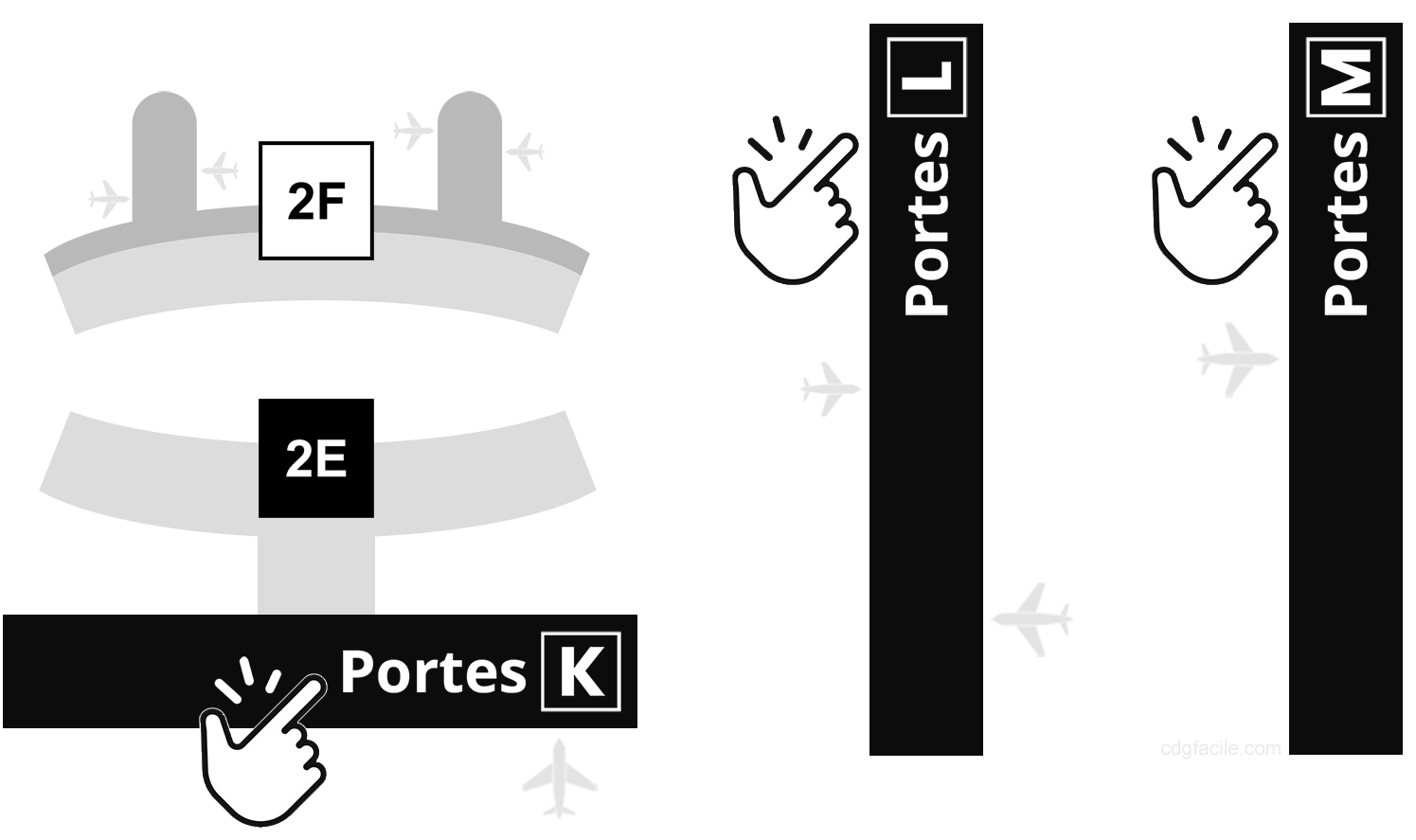 Correspondance Terminal 2E à 2F – AEROPORT CHARLES DE GAULLE (Roissy CDG)